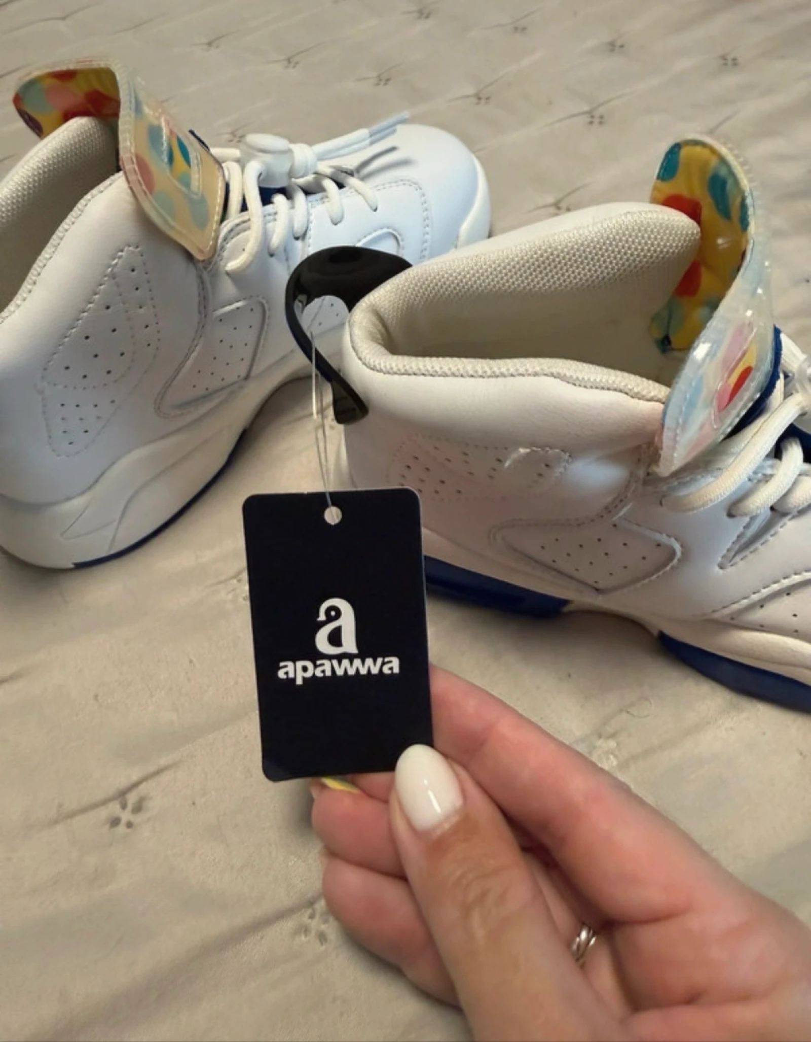 Sneakers / High-top shoes for boys/girls white and blue | Size 32 (21 cm) – photo 7